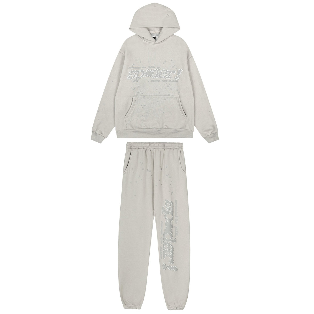 Sp5der Star Graphic Hoodie & Sweatpants Matching Set — hero